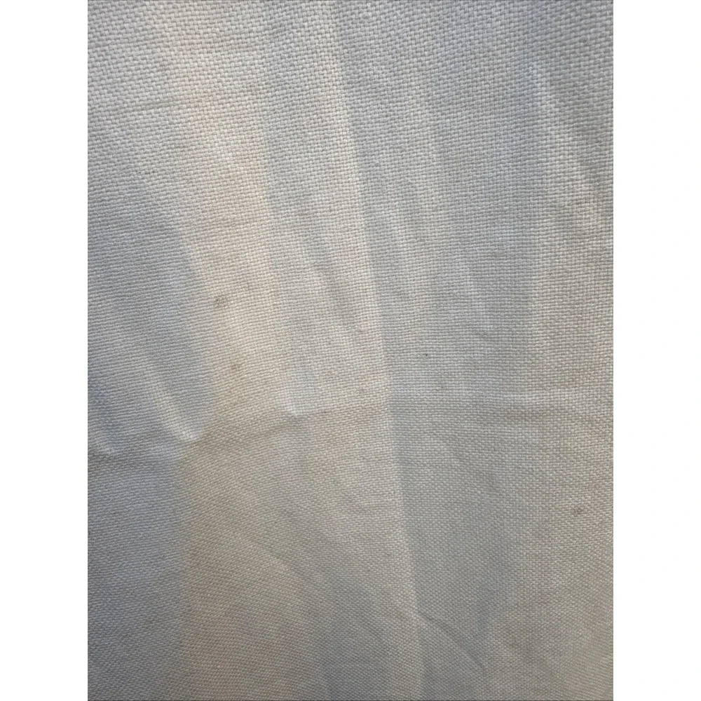 Pottery Barn 55% Linen 45% Cotton Beige On Tan 50 X 96